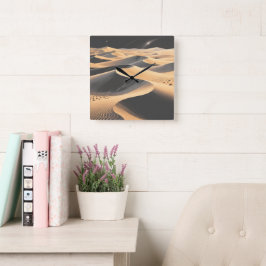 Desert Sands Wall Clock Fyrkantig Klocka