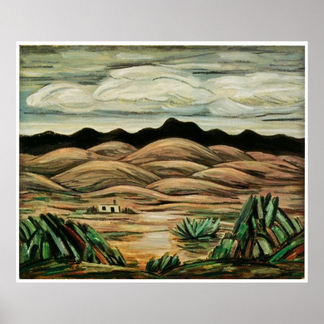 Desert Scene av Marsden Hartley 1911 Poster (Framsidan)