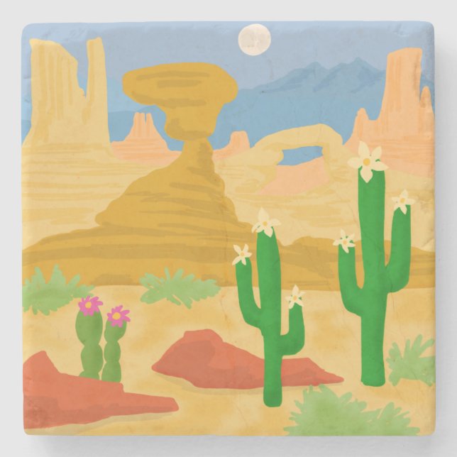 Desert Scene Stenunderlägg (Framsidan)