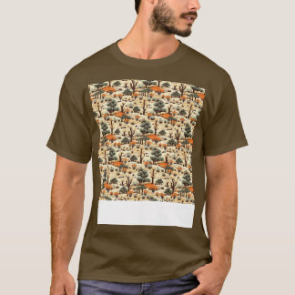 Desert Seamless Mönster Sand Dune Sahara Quicksand T Shirt