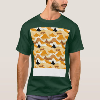 Desert Seamless Mönster Sand Dune Sahara Quicksand T Shirt