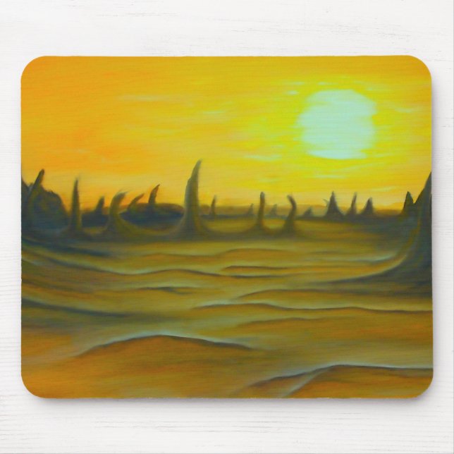 Desert Sol Painting Mousepad Musmatta (Framsidan)