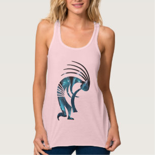 Desert Sol Southwest Kokopelli Linne Med Racerback