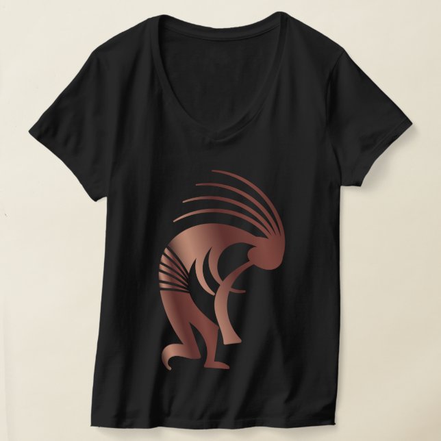 Desert Sol Southwest Kokopelli T Shirt (Laydown)
