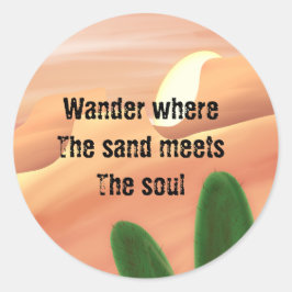 Desert Soul Wanderer Runt Klistermärke