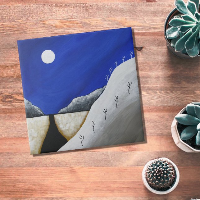 Desert Southwest Arizona Folk Art Kakelplatta (Skapare uppladdad)