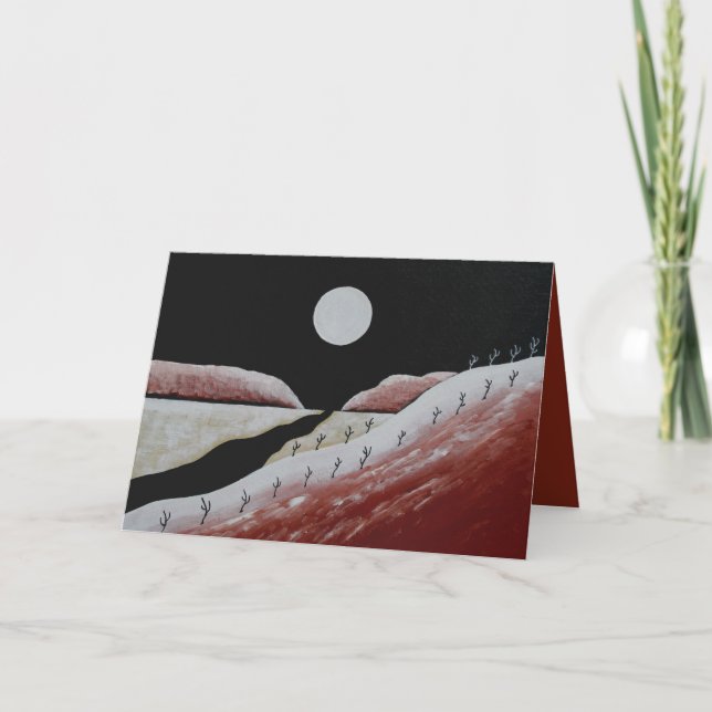 Desert Southwest Cactus jul Helgkort (Framsida)