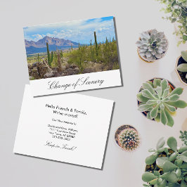 Desert Southwest Cactus New Home Flytta Meddelande