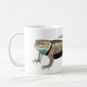 Desert Spiny Lizard Art Reptile Animal Unique Kaffemugg