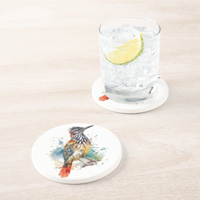 Desert Spirit, Roadrunner i Watercolor Underlägg (Sidan)