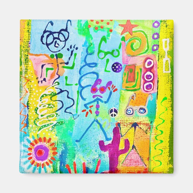 Desert Stick Zombies Magnet (Framsidan)