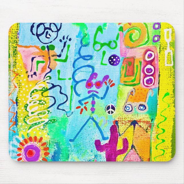 Desert Stick Zombies Mousepad Musmatta (Framsidan)