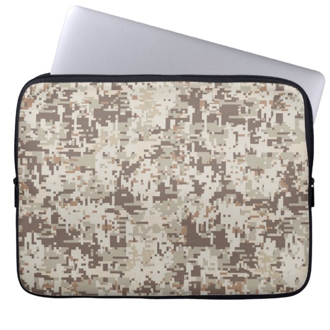 Desert Stil Digital Camouflage Decor Laptop Sleeve (Framsidan)