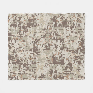 Desert Stil Digital Camouflage Pixels Decor Fleecefilt