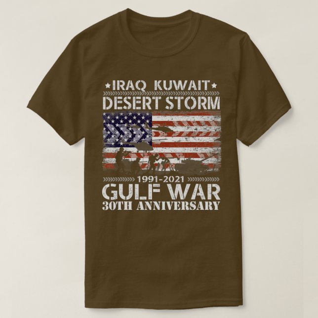 Desert Storm 30-årsdagen 19912021 Far Vete T Shirt (Design framsida)