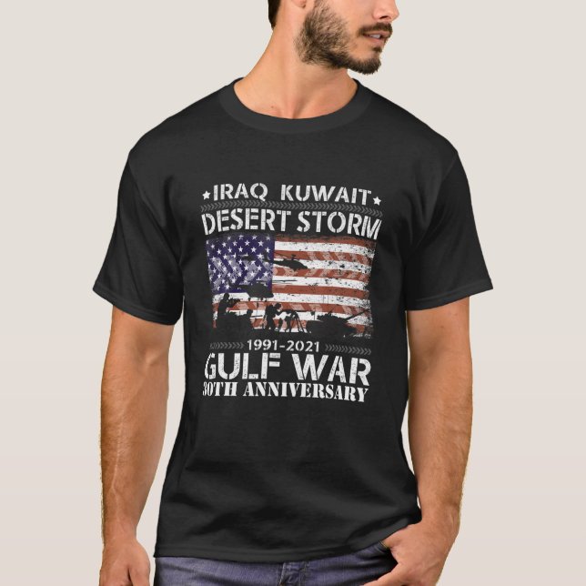 Desert Storm 30-årsdagen 1991-2021 Far Vet T Shirt (Framsida)