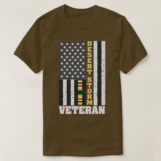 Desert Storm Flagga T Shirt (Design framsida)