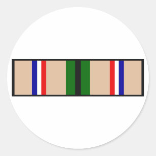 Desert Storm Ribbon Runt Klistermärke