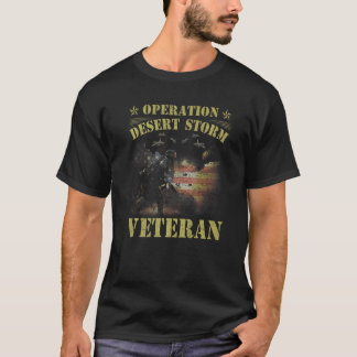 Desert Storm Veteran Operation Desert Storm US Fla T Shirt