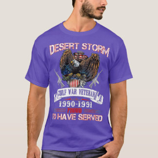 Desert Storm Veteran Pride Persian Bukt Krig Servi T Shirt