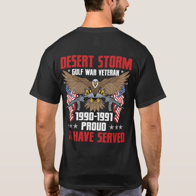 Desert Storm Veteran T Shirt (Baksida)