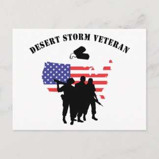 Desert Storm Veteran Vykort