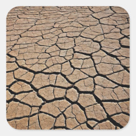 Desert Struktur Fyrkantigt Klistermärke