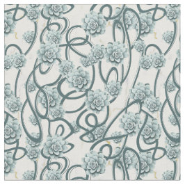 Desert Succulents för en modern upprepning av Möns Tyg