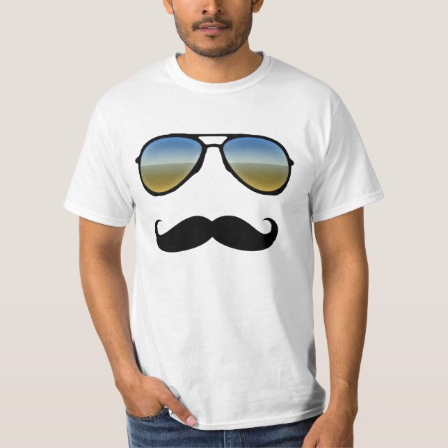 Desert Sunglasses Disguise Mustache T-Shirt (Framsida)