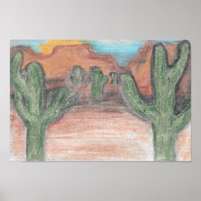 Desert Sunrise Poster (Framsidan)