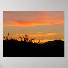Desert Sunrise Poster