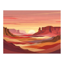 Desert Sunset Abstrakt Background - Warm Earth