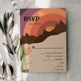 Desert Sunset Destination Wedding OSA kort