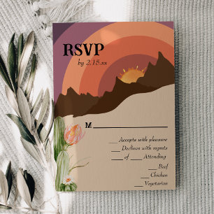 Desert Sunset Destination Wedding OSA kort
