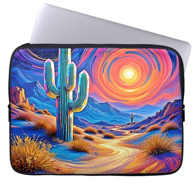 Desert Sunset Glow Laptop Fodral (Framsidan)