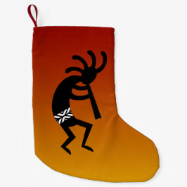 Desert Sunset Kokopelli Southwest jul Julafton Liten Julstrumpa