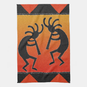 Desert Sunset Kokopelli Southwest Kökshandduk