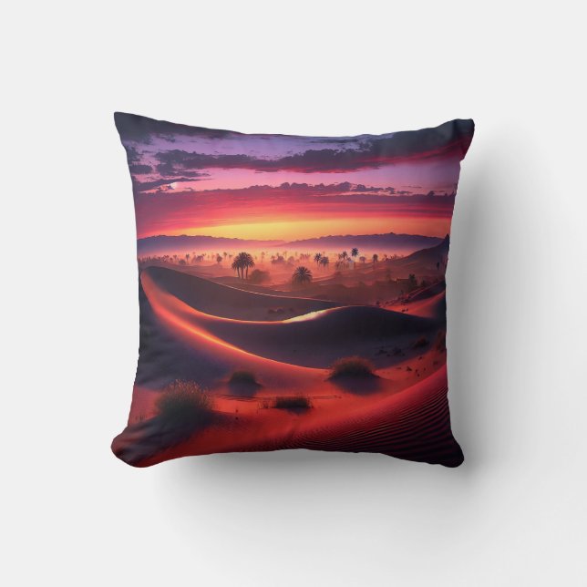 Desert Sunset Kudde (Framsida)