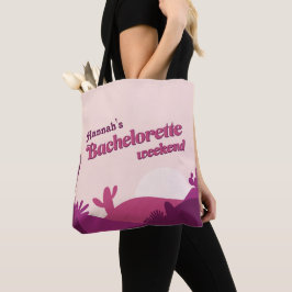 Desert Sunset Pinks Bachelorette Helg Tote Bag Tygkasse