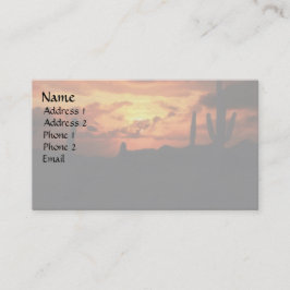 Desert Sunset Visitkort