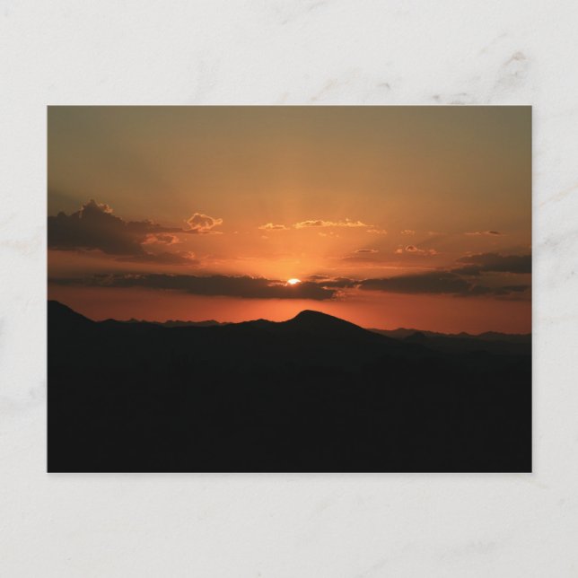 Desert Sunset Vykort (Framsida)
