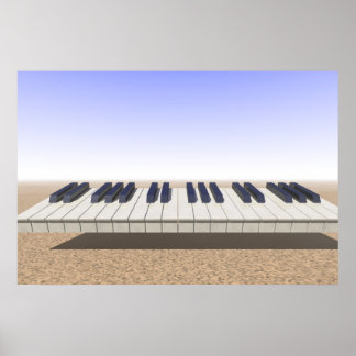Desert Tangentbord Poster