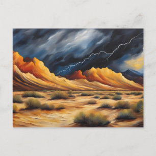 Desert Thunderstorm Vykort
