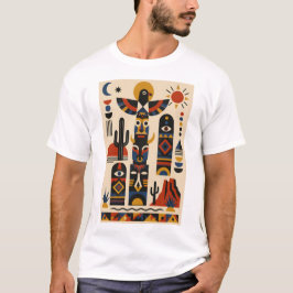 Desert Totems – Geometric Art T-Shirt