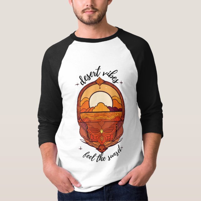Desert Vibes 3D Manar Raglan T-Shirt (Framsida)