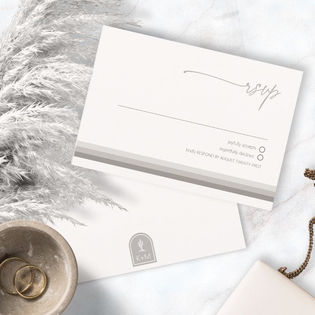 Desert Vibes Bröllop Neutralts ID1019 OSA Kort (Skapare uppladdad)