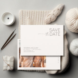 Desert Vibes Bröllop Photo Template Ivory H ID1019 Spara Datumet