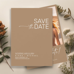 Desert Vibes Bröllop Photo Template Vert ID1019 Spara Datumet