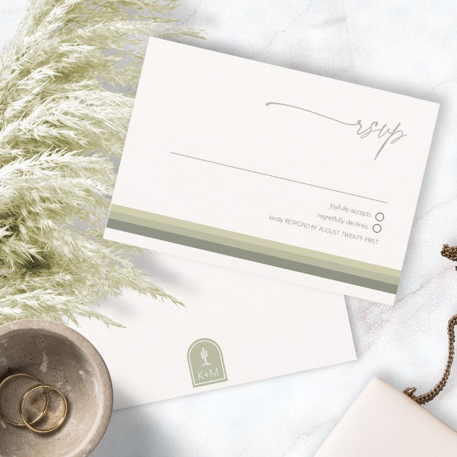 Desert Vibes Bröllop Sage ID1019 OSA Kort (Skapare uppladdad)