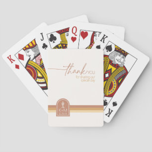 Desert Vibes Bröllop Tack Terra Cotta ID1019 Casinokort